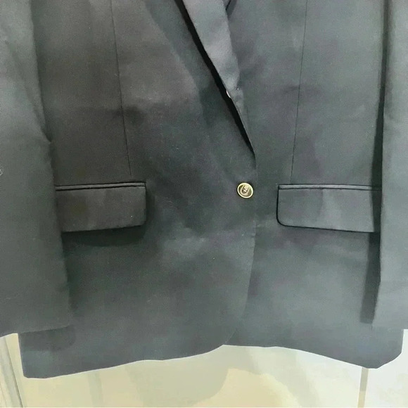 Joseph & Feiss Gold 48L Navy Blue Blazer 100% wool multiple pockets - Picture 6 of 11